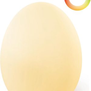 Night Light for Kids, Baby Egg Light with 7 Colors Changing Mode & Stepless Dimming, Nursery Night Lamp BPA Free,Rechargeable Egg Night Light for Breastfeeding 1h Timer & Touch Control