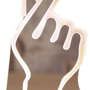 Finger Heart Night Light, 3D Pattern Desk Table Lamp USB Charging, Acrylic Button Desk Lamp for Living Room Home Bedroom