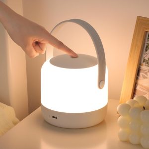 Portable Night Light, 3 Color BPA Free Nursery Cordless Touch Table Lamp gift for Baby, Kids and Adults, Timer Rechargeable Dimmable Mini Light for Breastfeeding, Newborn and Toddlers Bedrooms
