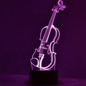 Violin - 3D LED LAMP Optical Illusion Light with 7 Color Changing Lighting Effects