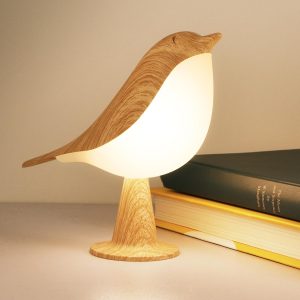 Small Desk Lamp, Cute Bird Light Cordless Lamp with 3 Color Temperature and Touch Sensor,Kids Night Light with Rechargeable Battery for Bedroom Nightstand Bedside Table Room Decor